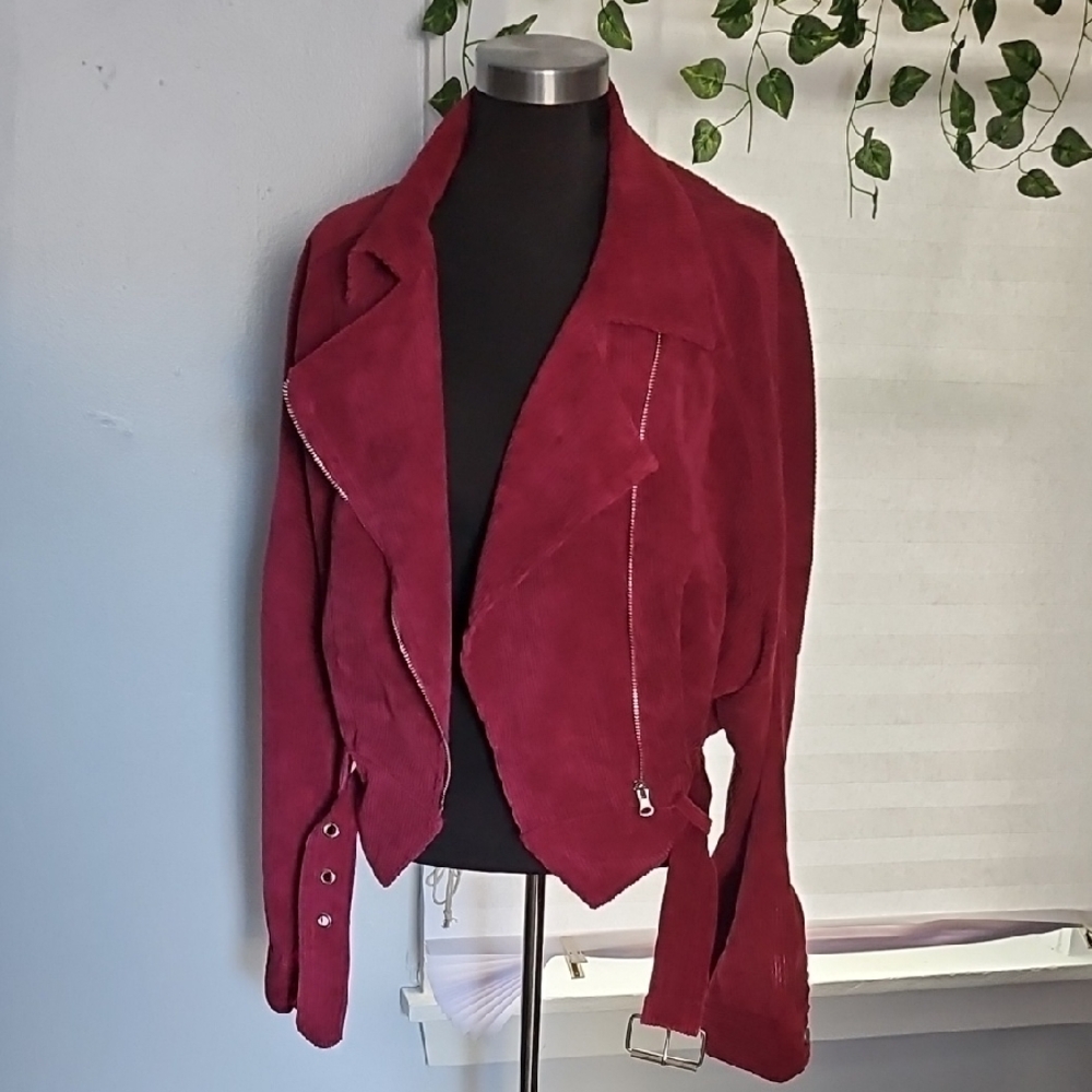 FAVLUX Burgundy Corduroy Jacket